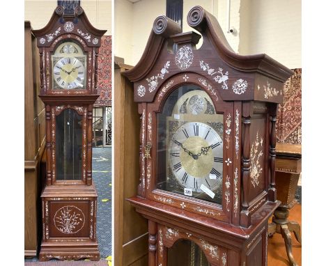 ORIENTAL MOTHER OF PEARL GRANDFATHER CLOCK