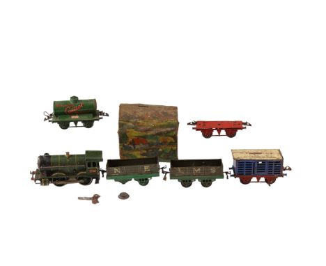 A Hornby o gauge clockwork model railway