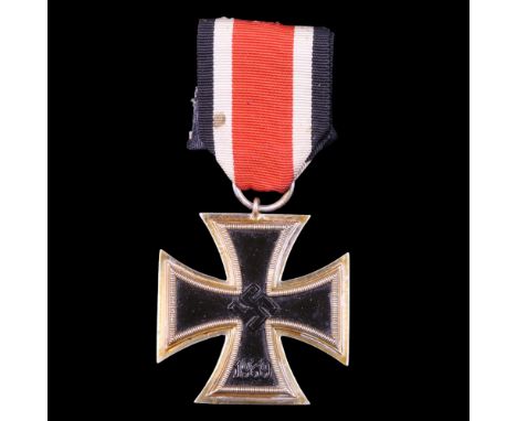 A German Third Reich Iron Cross second class, its ring stamped 4