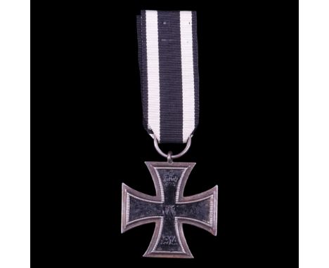 An Imperial German 1914 Iron Cross second class, its ring stamped MFH or MEH