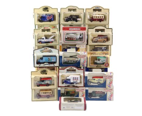 A large quantity of Corgi and Lledo diecast model cars, vans etc