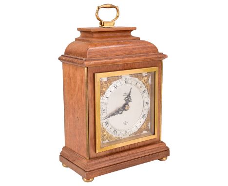 An Elliott mantel timepiece in the form of a diminutive bracket clock, third quarter 20th Century, 22 cm, (running when catal
