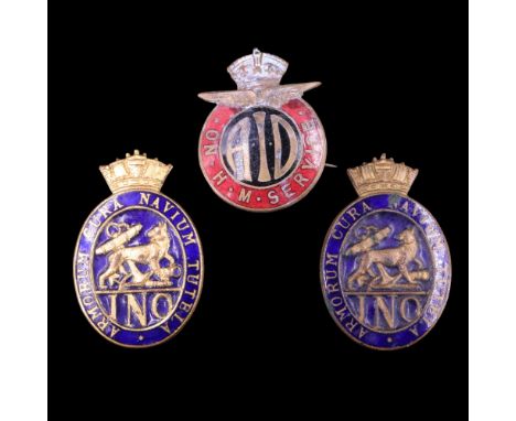 Naval Ordnance Inspectors' and Aeronautical Inspection Department badges