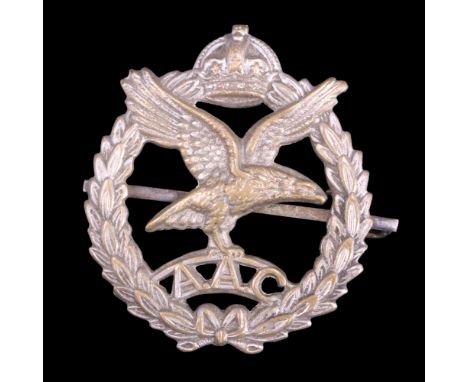 A Second World War Army Air Corps cap badge, brooched