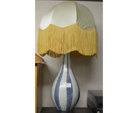 POOLE POTTERY TABLE LAMP WITH SHADE     