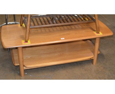ERCOL LIGHT OAK COFFEE TABLE     