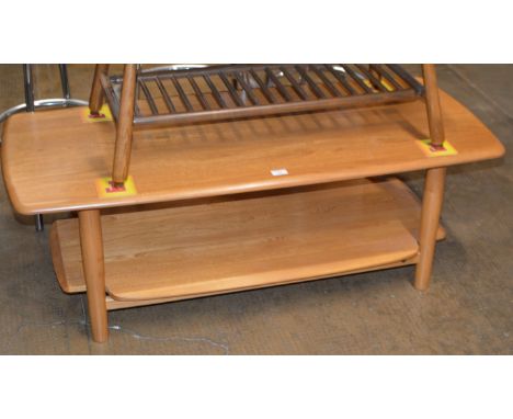 ERCOL LIGHT OAK COFFEE TABLE     