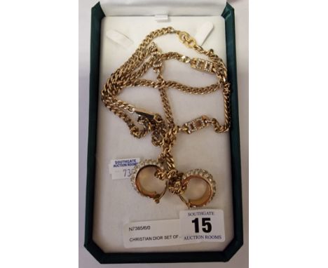 CHRISTIAN DIOR SET OF JEWELLERY