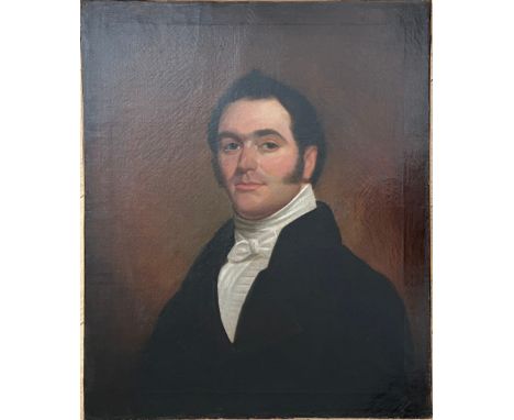 19THC PORTRAIT OF GENTLEMAN OIL ON CANVAS 62CM X 75CM - VERY NICE CONDITION, BEEN RELINED