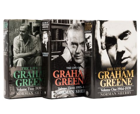 Greene (Graham).- Sherry (Norman) The Life of Graham Greene, 3 vol., first edition, signed presentation inscription from the 