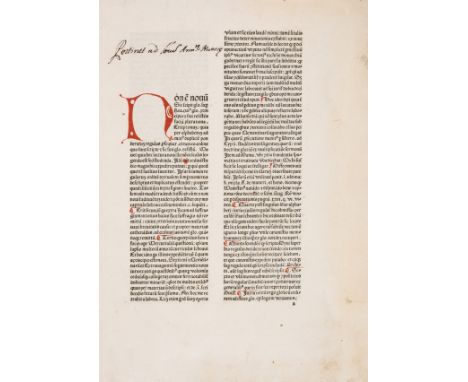 Law.- Andreae (Johannes) Quaestiones mercuriales super regulis iuris, collation: a-e10 f g8 h-q10 (a2 signed a), double colum