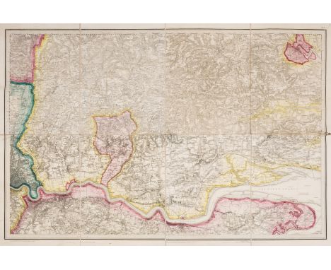 Ordnance Survey.- [Ordnance Survey of England and Wales, on the Scale of One Inch to a Mile], 111 map sheets numbered 1 to 11