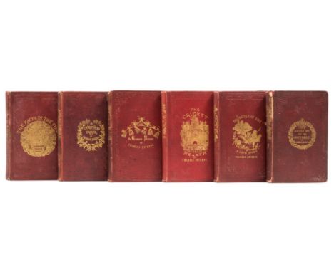 Dickens (Charles) [The Christmas Books], 5 vol., comprising A Christmas Carol, fourteenth edition, half-title printed in blue