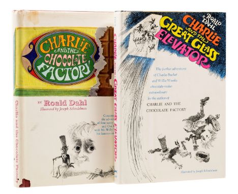 Dahl (Roald) Charlie and the Chocolate Factory [and] Charlie and the Great Glass Elevator, 2 vol., first American editions, i