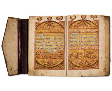 Qur'an, manuscript in Arabic.- Ethiopian Qur'an, copied by 'Abd Allah Lalmas, manuscript on lightly burnished laid Italian pa