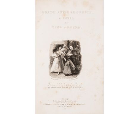 Austen (Jane) Pride and Prejudice, engraved frontispiece, vignette title and printed title all dated 1833, occasional foxing,