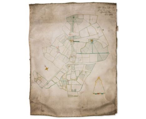 Newhouse, Wiltshire Estate Map.- Joliffe (Richard, Surveyor) A Map of Newhouse Farme &amp;c., In Com. Wilts., manuscript esta