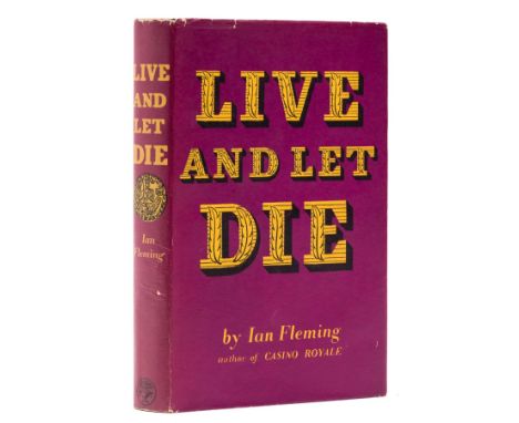 Fleming (Ian) Live and Let Die, first edition, bookplate to pastedown, lightly offset to endpapers, very light spots to title