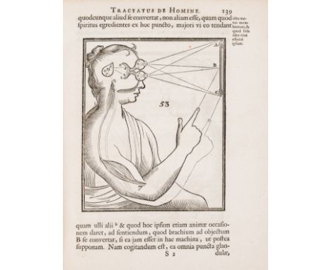 Physiology.- Descartes (René) Tractatus de homine, et de formatione foetus, translated by Claude Clerselier, edited by Louis 