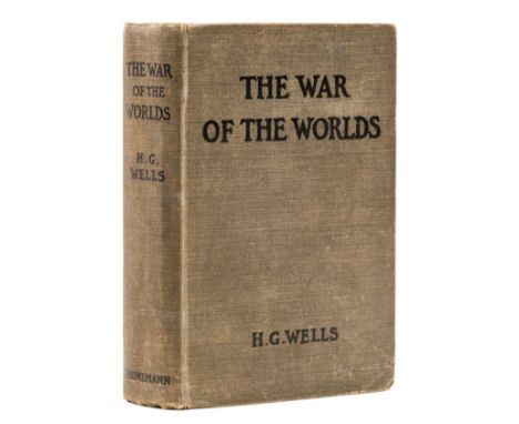 Wells (H.G.) The War of the Worlds, first edition, first issue with 16pp. publisher's catalogue at end dated 1897, half-title