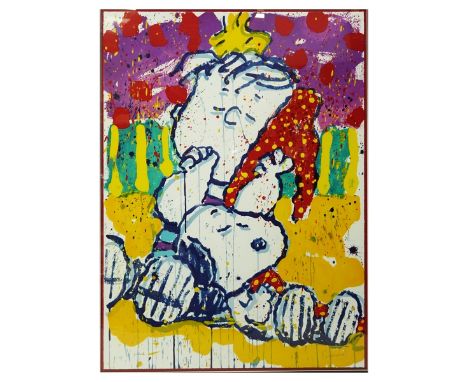Tom Everhart, American (born 1952) Lithograph in Color "Who Placed The Wake Up Call" Signed and Numbered 109/300. COA attache