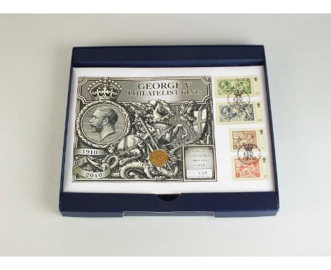 United Kingdom George V presentation gold coin, first day cover, sovereign dated 1913, limited edition No. 37/250, with certi