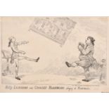 Thomas Rowlandson (1756-1827), 'Billy Lackbeard and Charley Blackbeard playing at Football',