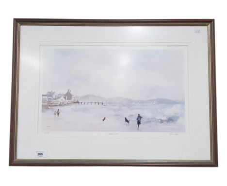 LIMITED EDITION SIGNED PRINT  - KINNEGAR, HOLYWOOD BY TOM KERR 25" X 18" 