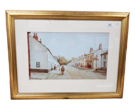 FRAMED FRANK MCKELVEY PRINT 28" X 20" 