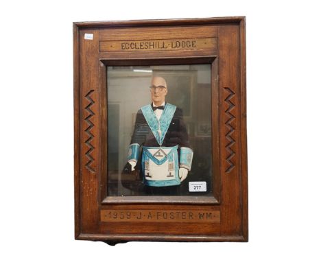 WELL FRAMED MASONIC PORTRAIT 