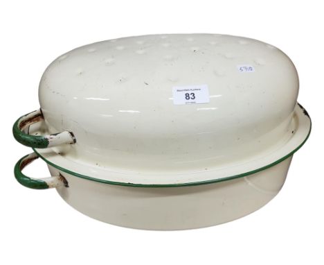 ENAMEL TIN &amp; LID 