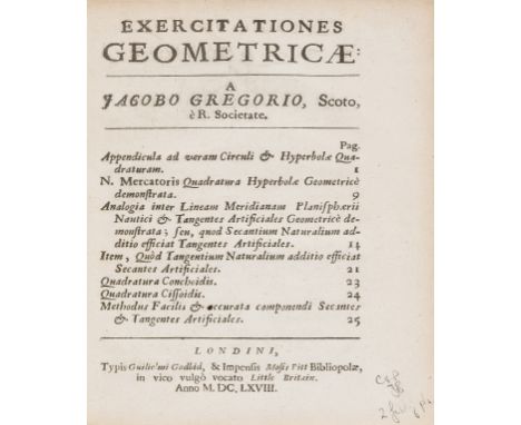 Mercator (Nicolaus) Ogarithmo-technia: sive methodus construendi logarithmos nova, accurata, &amp; facilis; scripto antehac c