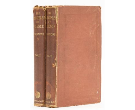 Jevons (William Stanley) The Principles of Science, A Treatise on Logic and Scientific Method, 2 vol., first edition, frontis