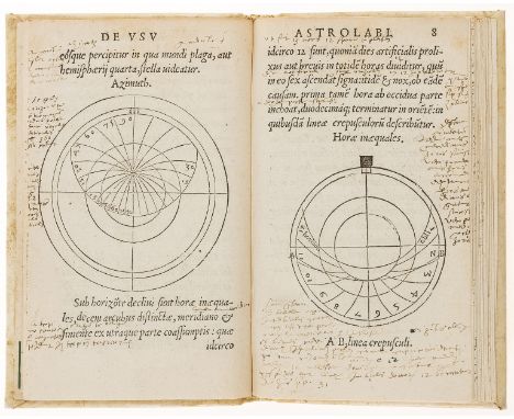 Astrolabes.- Población (Juan Martinez) De Usu Astrolabi Compendium, Schematibus Commodissimis Illustratum, title with woodcut