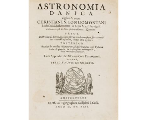 Longomontanus (Christian Sørensen) Astronomia Danica... cum appendice de asscititiis coeli phaenomenis, nempe stellis novis e