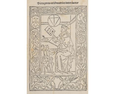 Calandri (Filippo) [Aritmetica], first edition, 104 ff., partly double column, 26 lines, 3- and 4-line initial spaces with pr