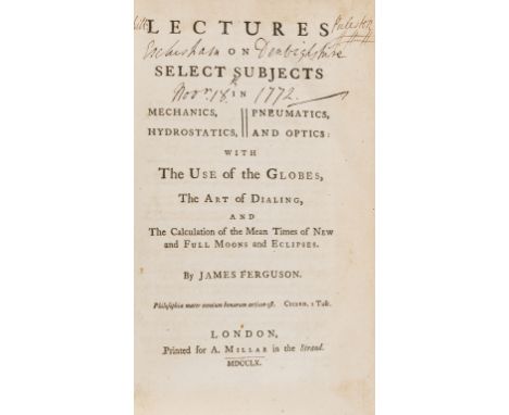 Globes.- Dunn (Samuel) The Description and Use of the Universal Planispheres, or Terrestrial and Celestial Globes in Plano, s