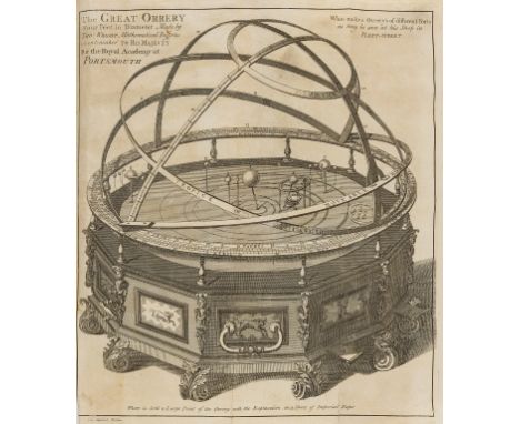 Harris (Joseph) The Description and Use of the Globes, and the Orrery, first edition, 7 folding engraved plates, dampstaining