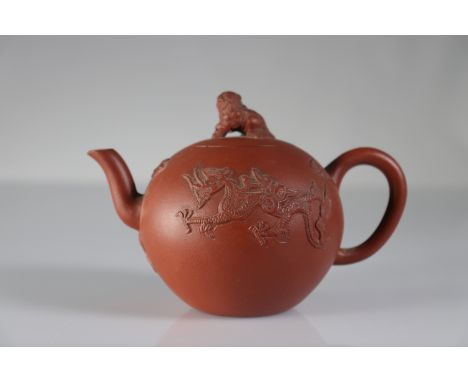  China teapot with dragon decoration - Sizes: H 90mm - Weight (K): 0,222kg - Condition: After verification - accidents - 