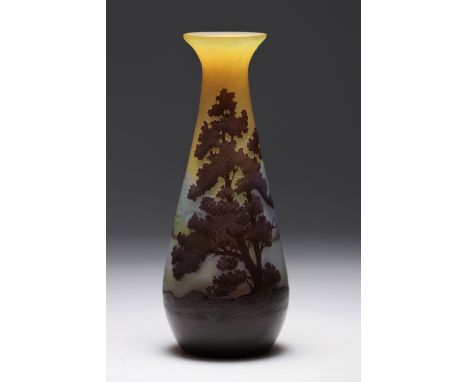  Emile Galle Vaugien Vase - Sizes: h210mm d90mm - Weight (K): 0,389kg - Condition: at first sight - good condition - no resto