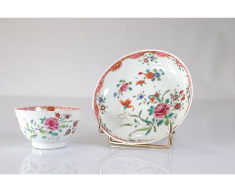  Bowl and under bowl Indian company 18th - Sizes: Assiette D 125mm H bol 46mm - Weight (K): 0,14kg - Condition: at first sigh