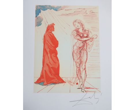  Salvador Dali. â€œReinsuranceâ€. Lithograph on arches paper. Signed "Dali" in pencil lower right. Features the embossed â€œD