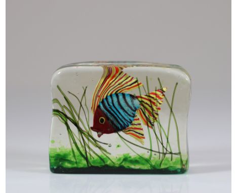  murano fish tank - Sizes: H 130mm L 160mm - Weight (K): 2,31kg - Condition: at first sight - good condition - no restoration