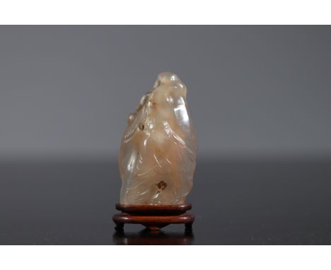  China 19th century agate vase - Sizes: H 95mm L 45mm - Weight (K): 0,12kg - Condition: at first sight - good condition - no 