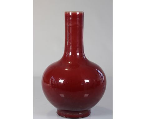  China oxblood vase 19th - Sizes: h350mm d190mm - Weight (K): 2,43kg - Condition: at first sight - good condition - no restor