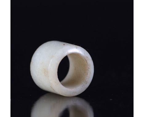  China jade archer ring XIX - Sizes: H 20 mm D 30 mm - Weight (K): 0,026kg - Condition: at first sight - good condition - no 