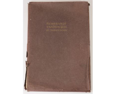  Rembrandt Van Rijn (1606-1669) - 20 drawing in original folder - complete - Sizes: H 400 MM L 280 MM - Weight (K): 0,9kg - C