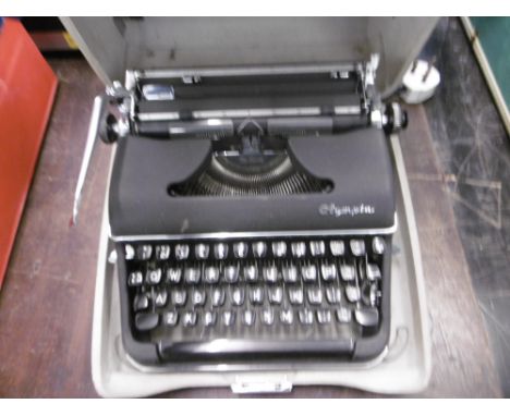 AN OLYMPIA TYPEWRITER IN CASE