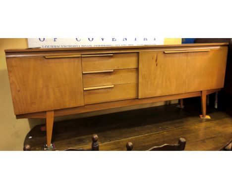 VINTAGE 1970S TEAK SIDEBOARD (SURFACE SCRATCHES AND SLIGHT FADING  