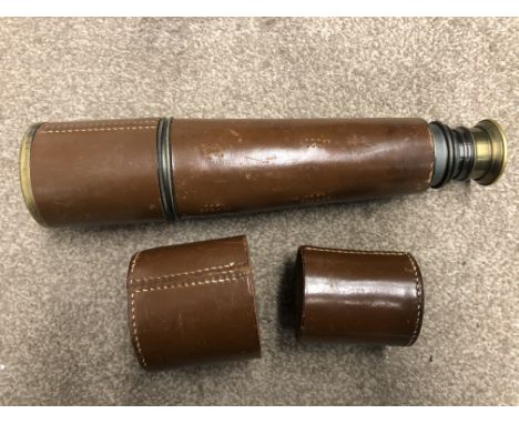 DOLLOND OF LONDON FIELD TELESCOPE IN LEATHER CASE
